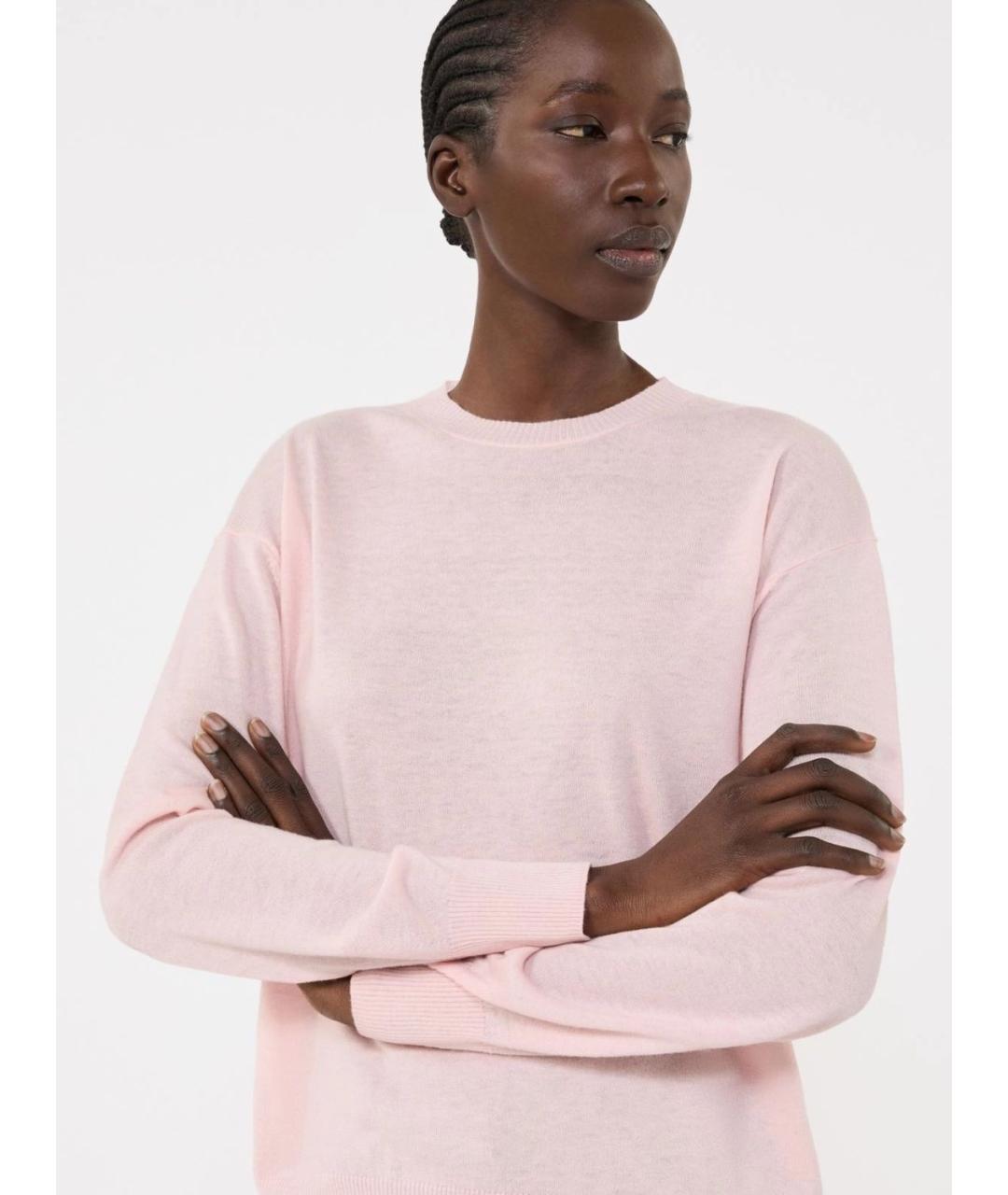 WEEKEND MAX MARA Розовый кашемировый джемпер / свитер, фото 5