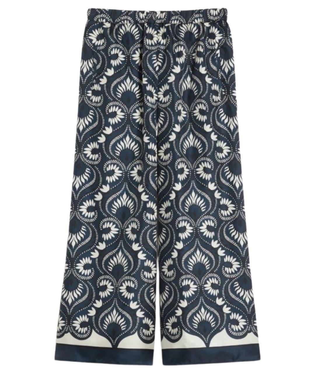 WEEKEND MAX MARA Мульти шелковые прямые брюки, фото 1