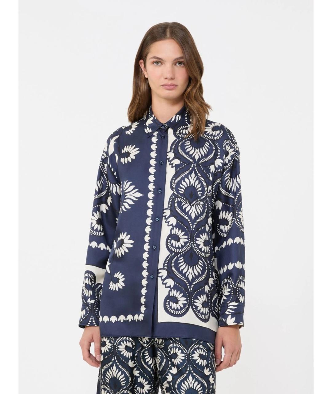 WEEKEND MAX MARA Мульти шелковая рубашка, фото 3