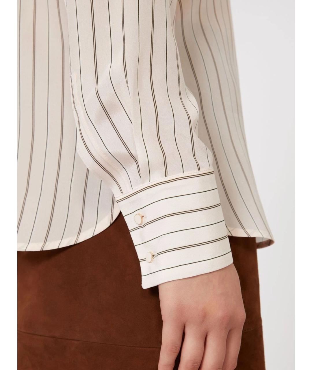 MAX MARA STUDIO Розовая шелковая рубашка, фото 5