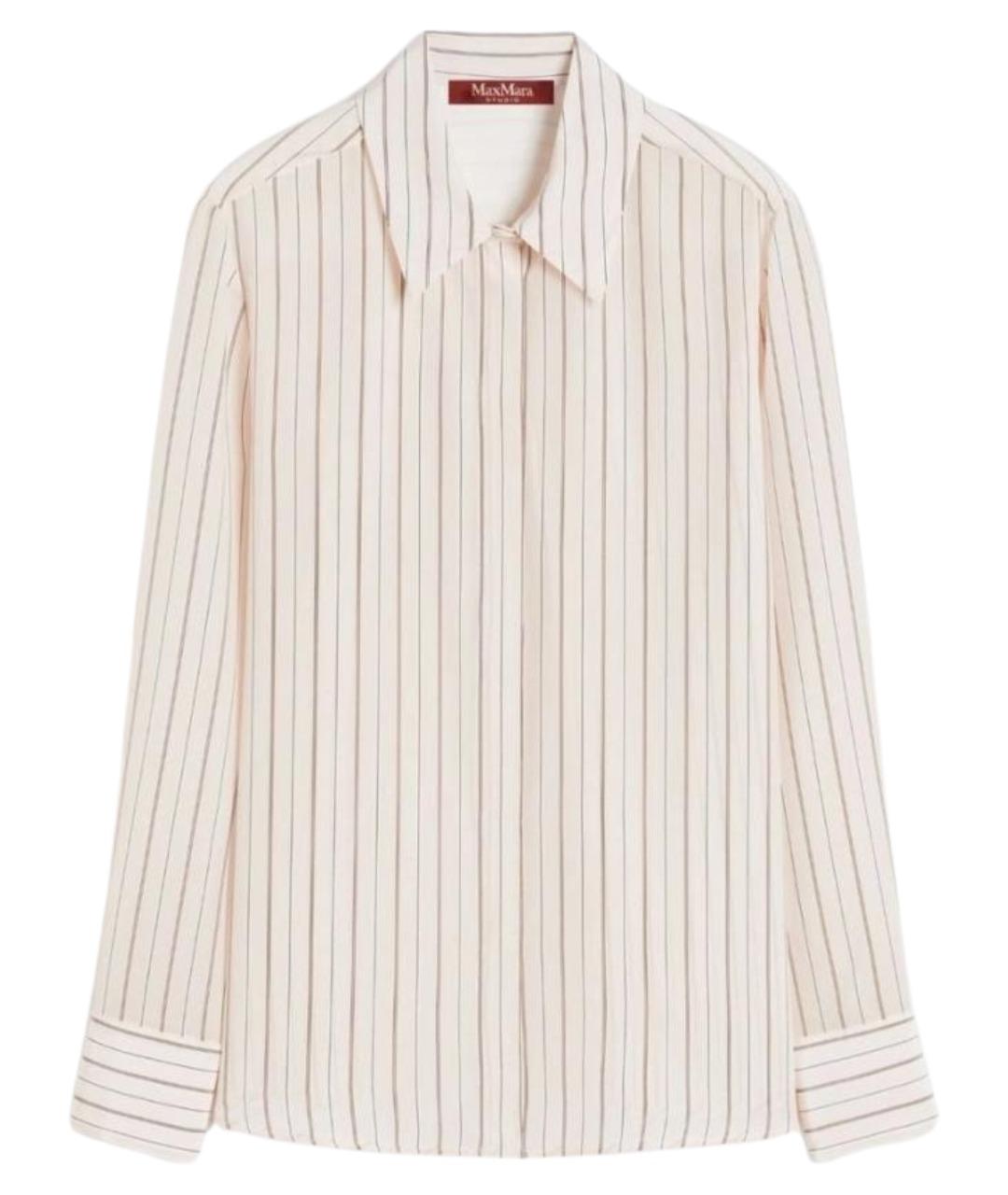 MAX MARA STUDIO Розовая шелковая рубашка, фото 1