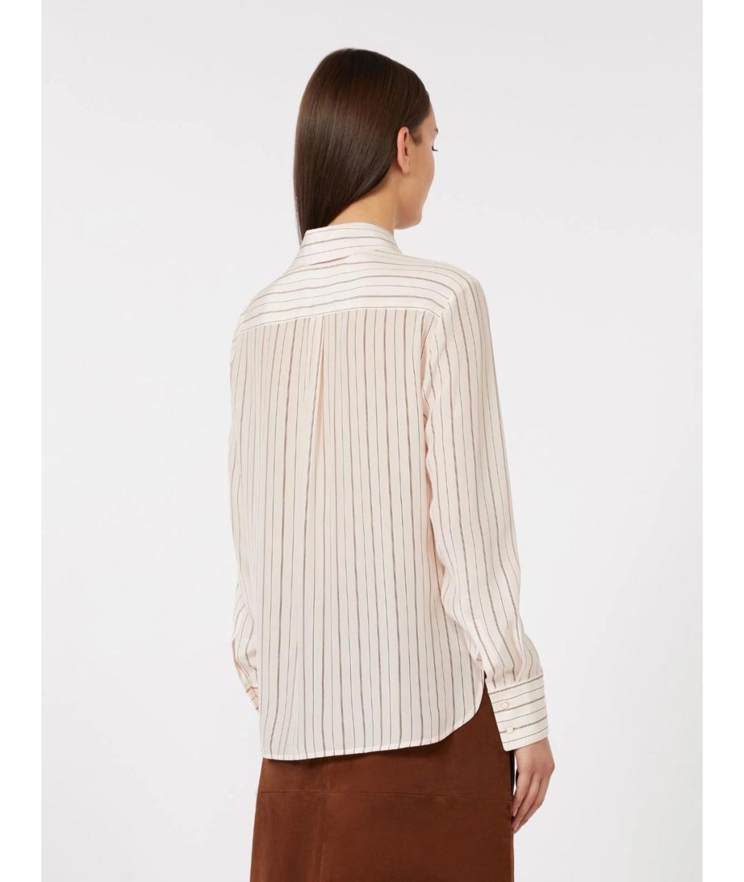 MAX MARA STUDIO Розовая шелковая рубашка, фото 4