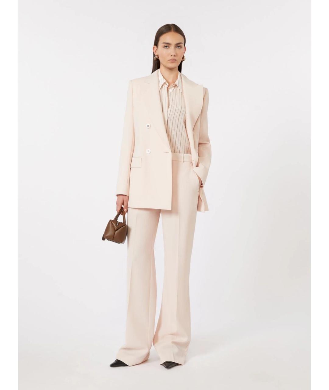 MAX MARA STUDIO Розовая шелковая рубашка, фото 2