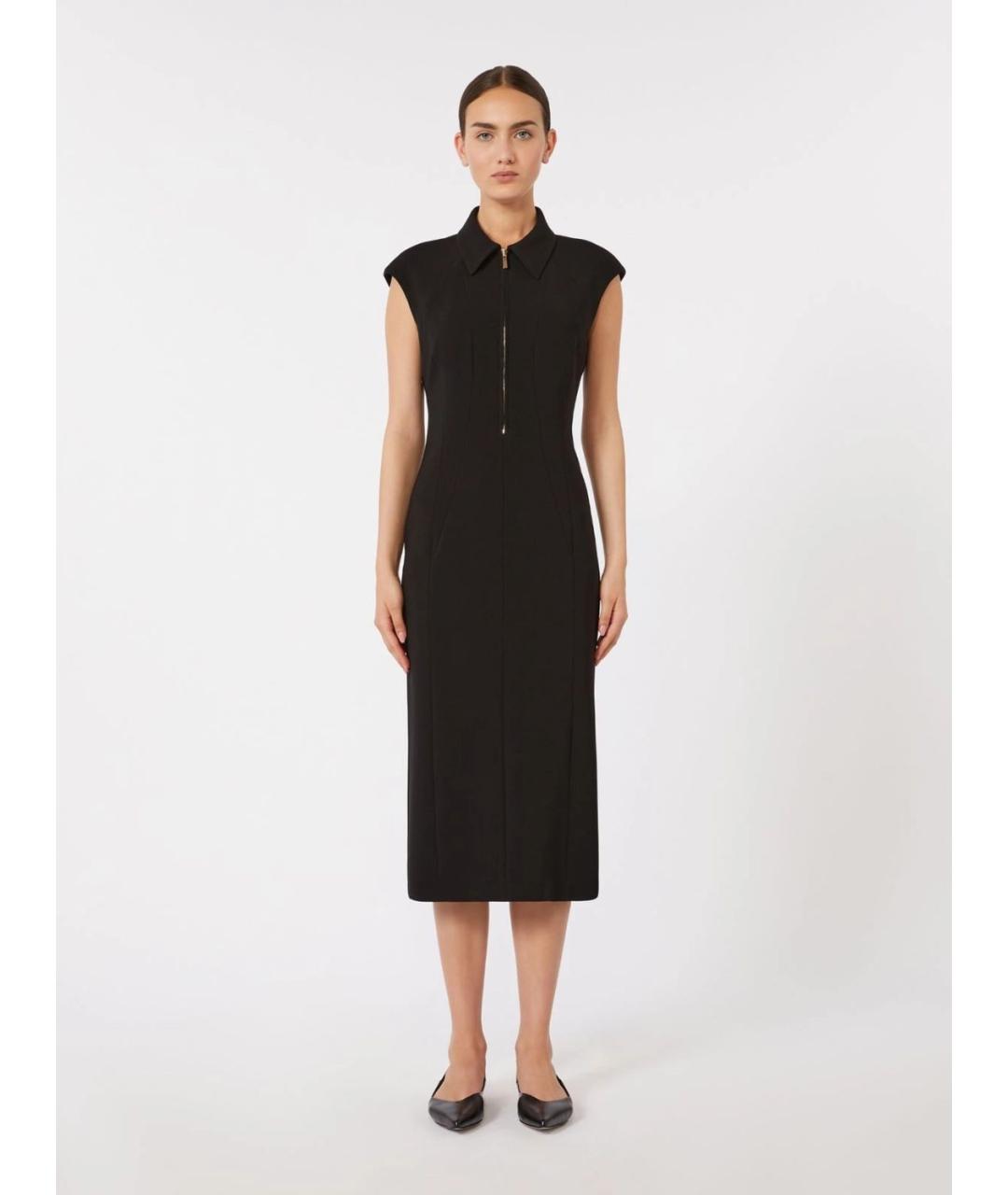 MAX MARA STUDIO Черное повседневное платье, фото 3