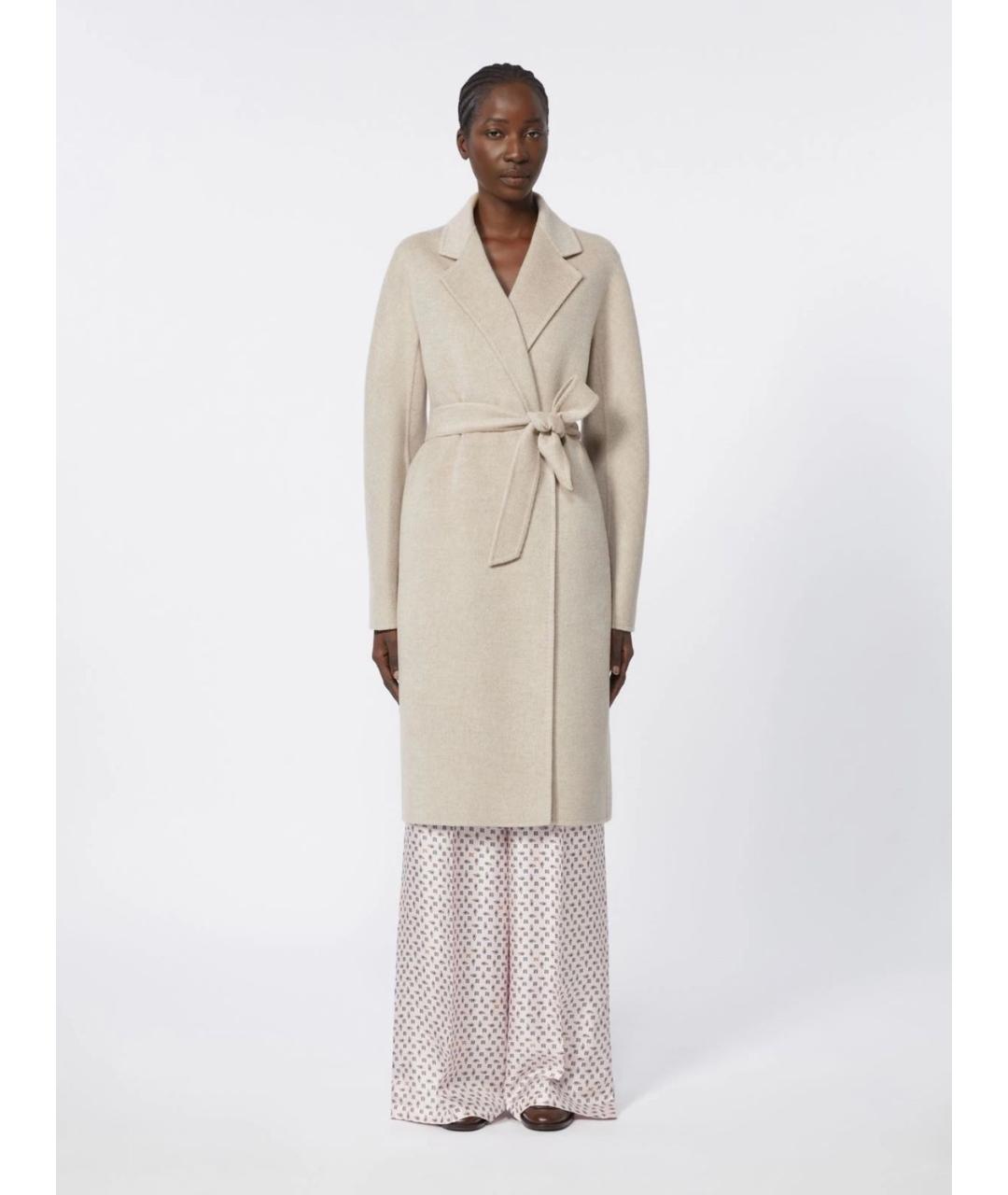 MAX MARA Бежевое кашемировое пальто, фото 3