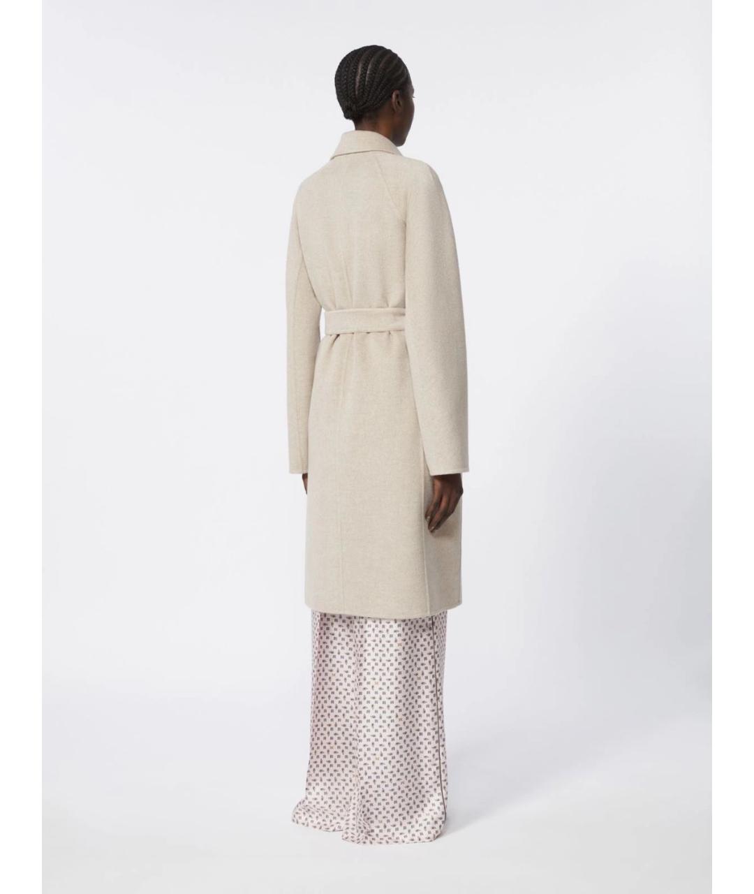 MAX MARA Бежевое кашемировое пальто, фото 4