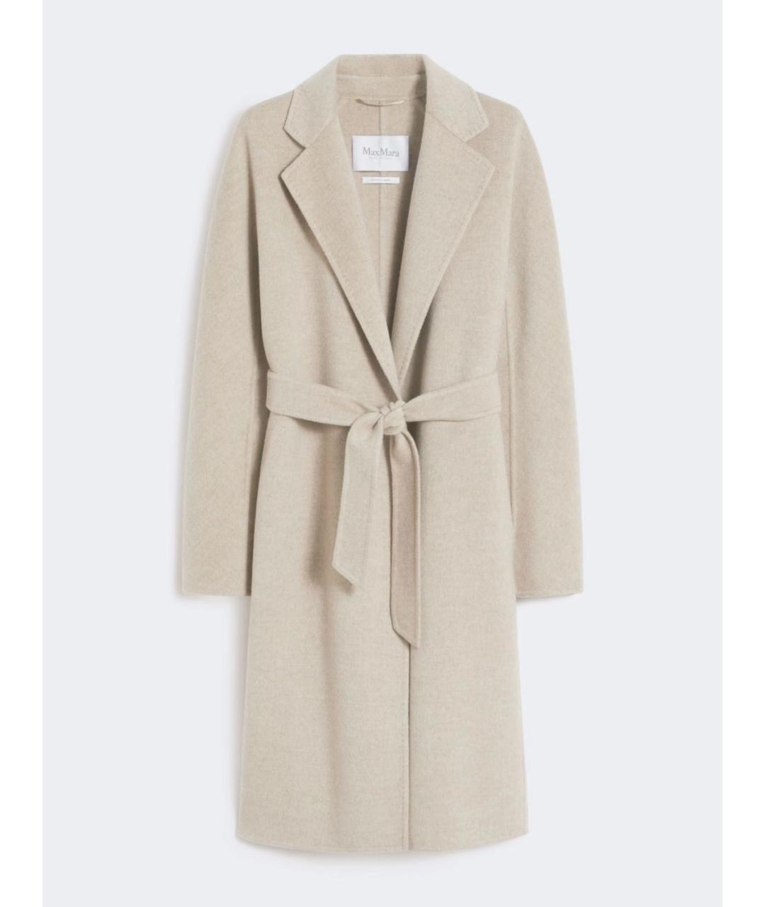 MAX MARA Бежевое кашемировое пальто, фото 5