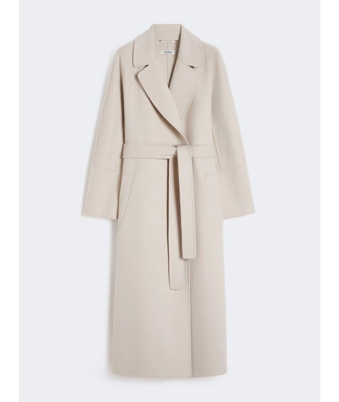 'S MAX MARA Серое шерстяное пальто, фото 5