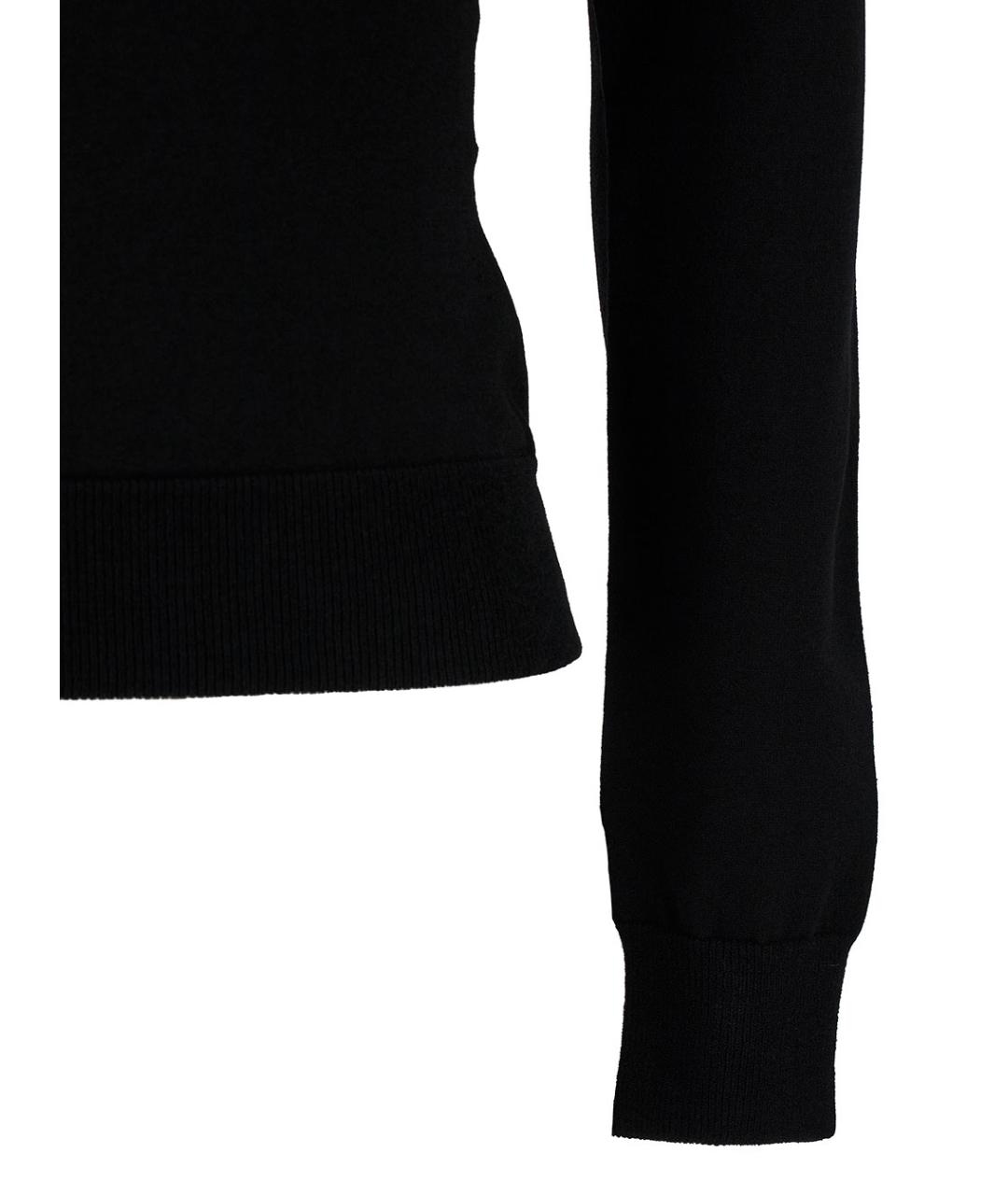 ALEXANDER MCQUEEN Черная вискозная водолазка, фото 3