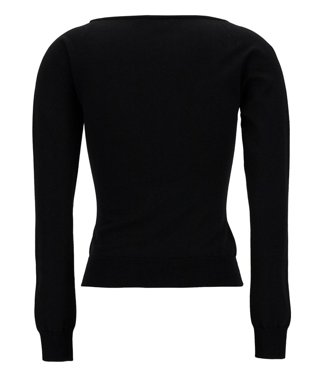 ALEXANDER MCQUEEN Черная вискозная водолазка, фото 2