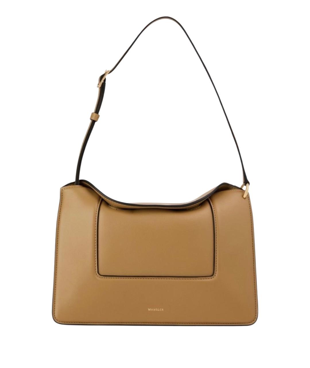 WANDLER Коричневая кожаная сумка через плечо, фото 1