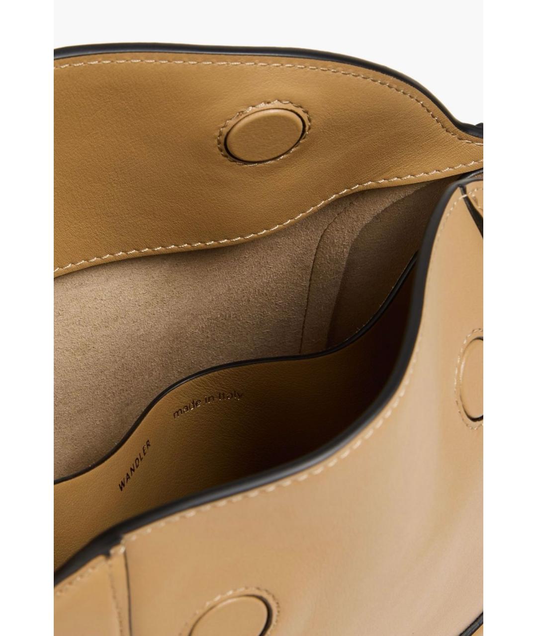 WANDLER Коричневая кожаная сумка через плечо, фото 4