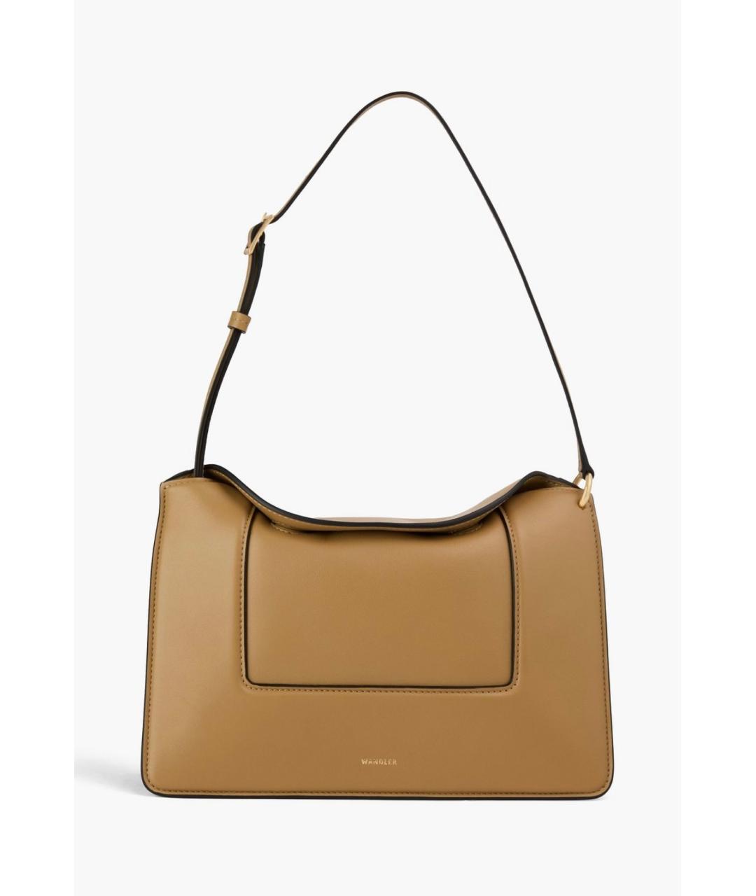 WANDLER Коричневая кожаная сумка через плечо, фото 5