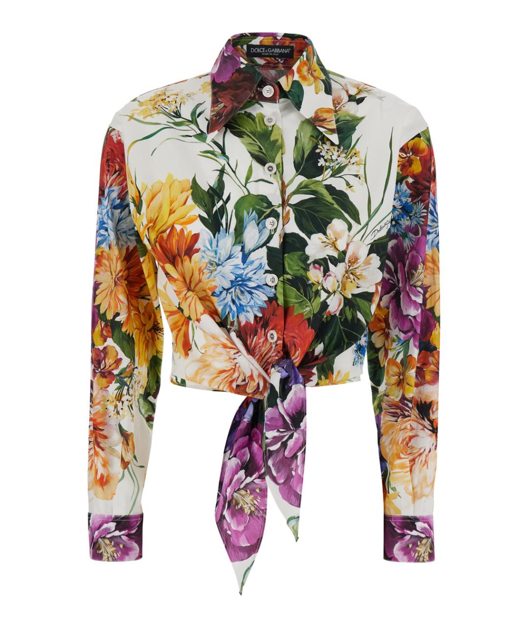 DOLCE&GABBANA Мульти хлопковая рубашка, фото 1