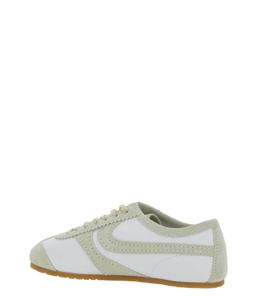 DRIES VAN NOTEN Белые кожаные кроссовки, фото 3