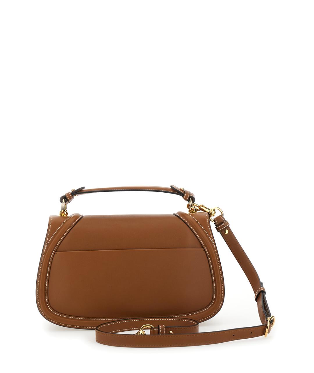 GUCCI Коричневая кожаная сумка через плечо, фото 2