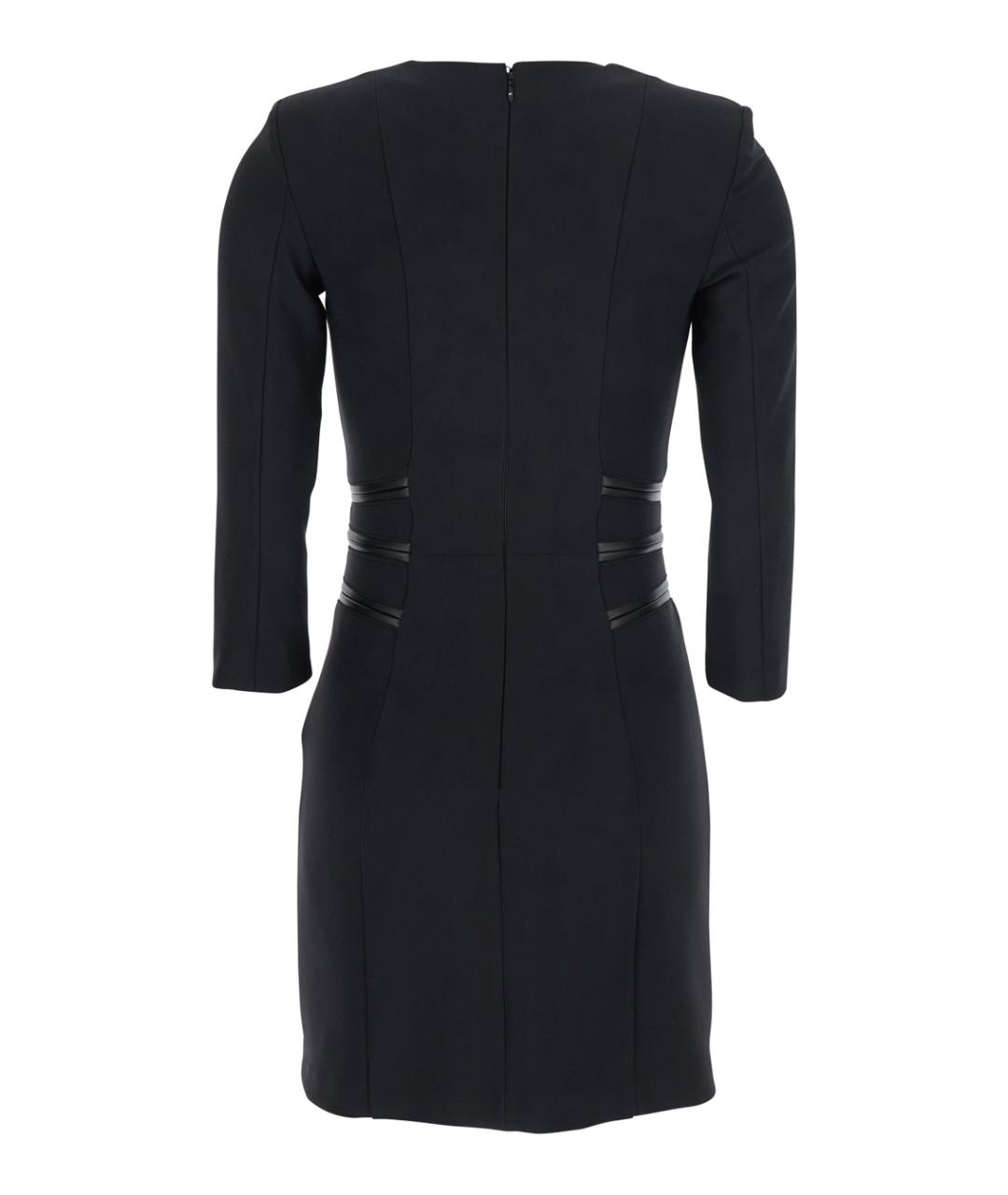 ELISABETTA FRANCHI Черное полиэстеровое повседневное платье, фото 2