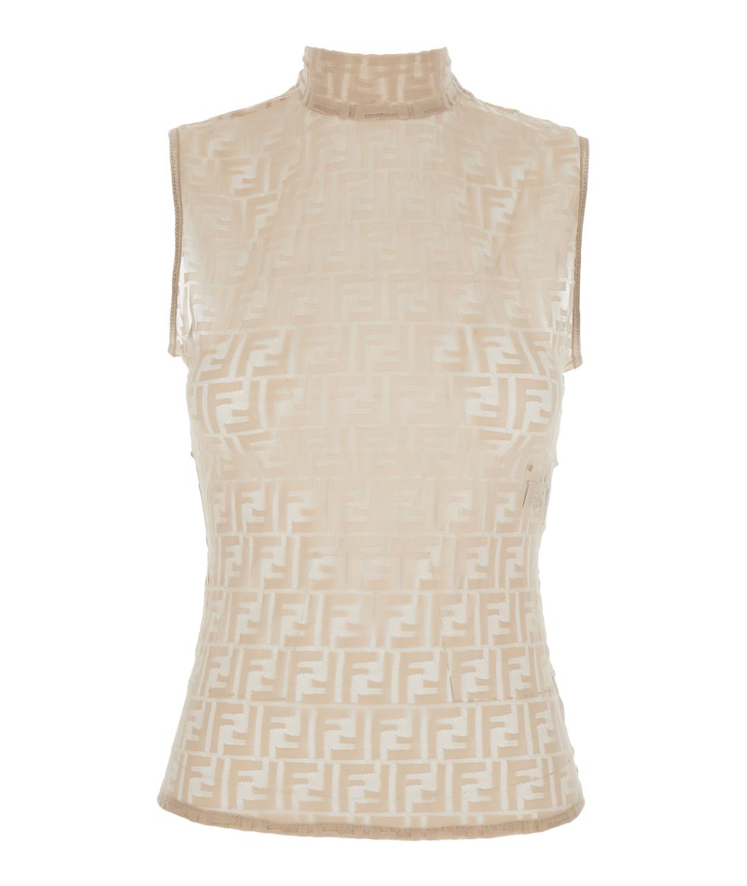 FENDI Бежевая полиамидовая блузы, фото 1