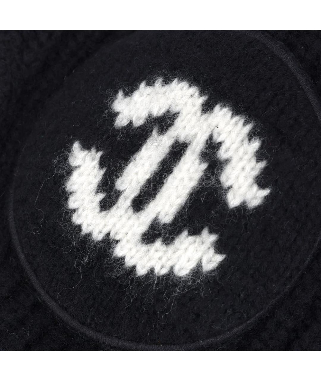 CHANEL Черная шерстяная шапка, фото 5