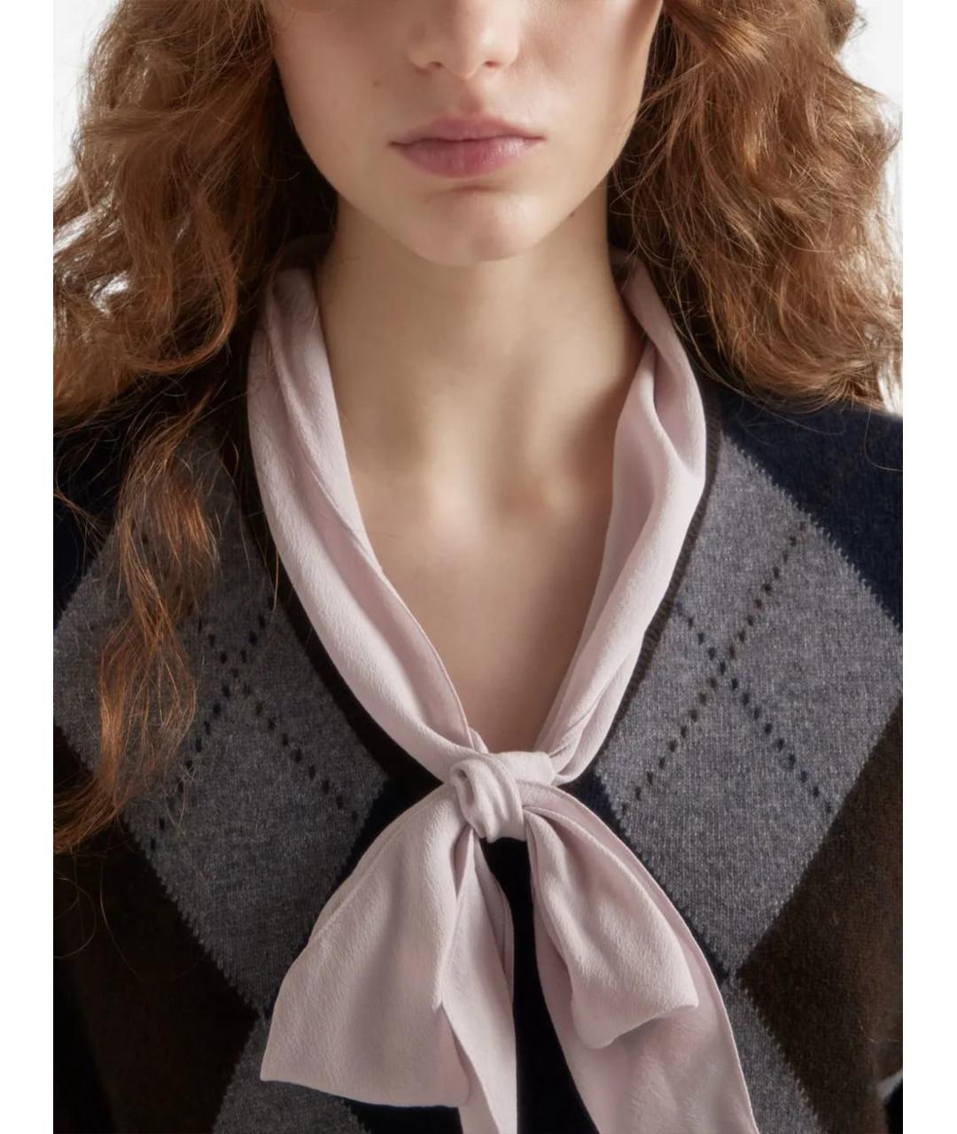 PRADA Розовая хлопковая блузы, фото 5