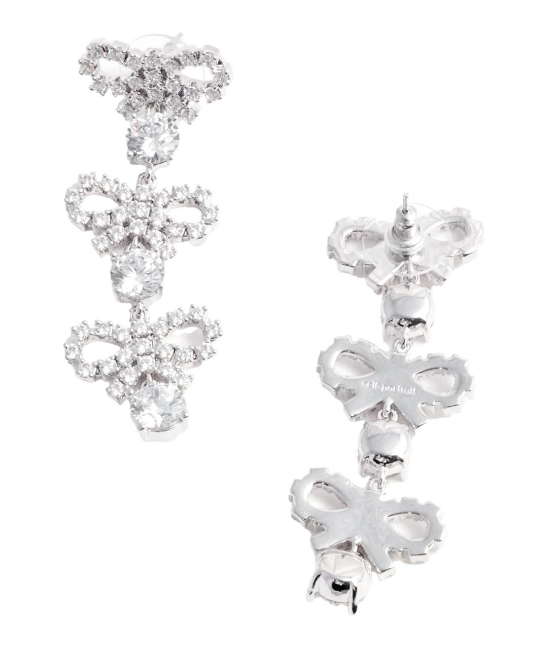 SELF-PORTRAIT Серебряные металлические серьги, фото 2