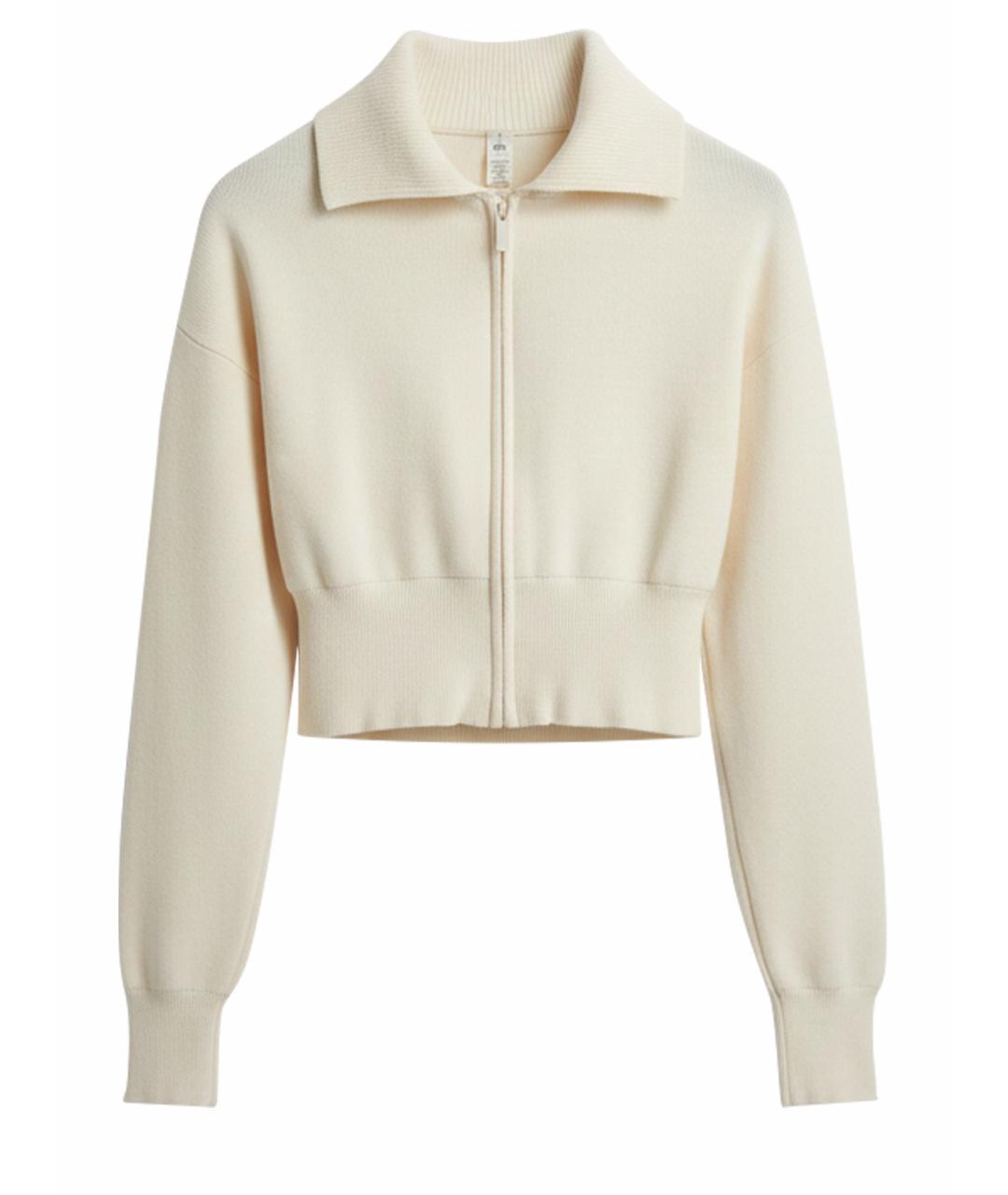 ALO YOGA Бежевый хлопко-эластановый джемпер / свитер, фото 1