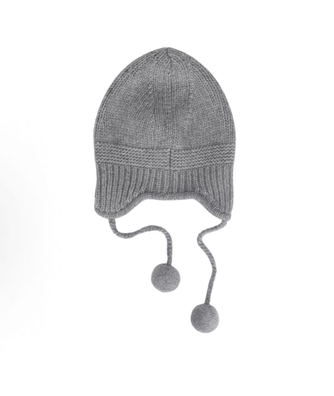 MIU MIU Серая кашемировая шапка, фото 2
