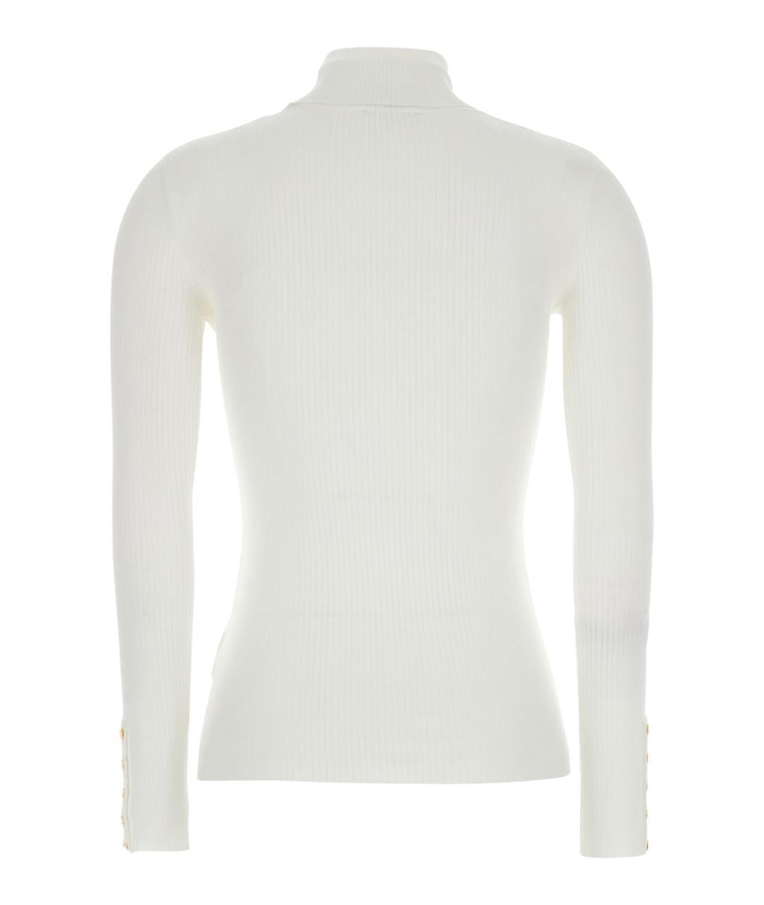 ELISABETTA FRANCHI Белая полиамидовая водолазка, фото 2