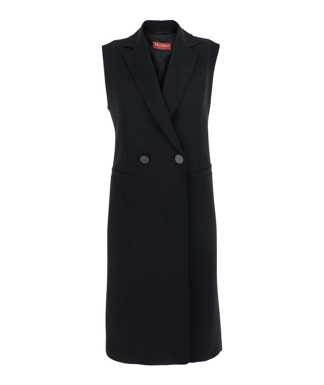 MAX MARA STUDIO Черный ацетатный жакет/пиджак, фото 1