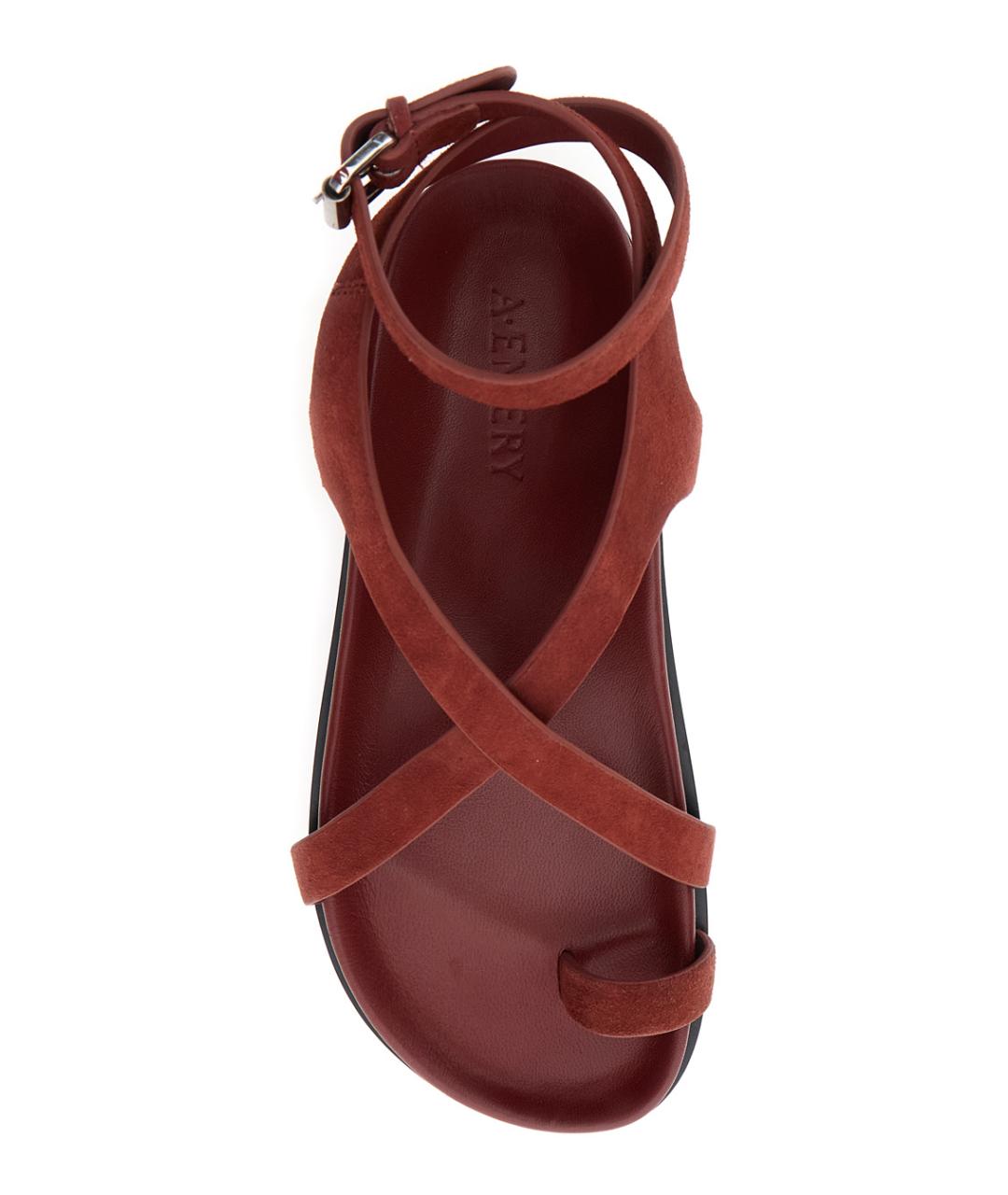 A.EMERY Бордовые замшевые сандалии, фото 4