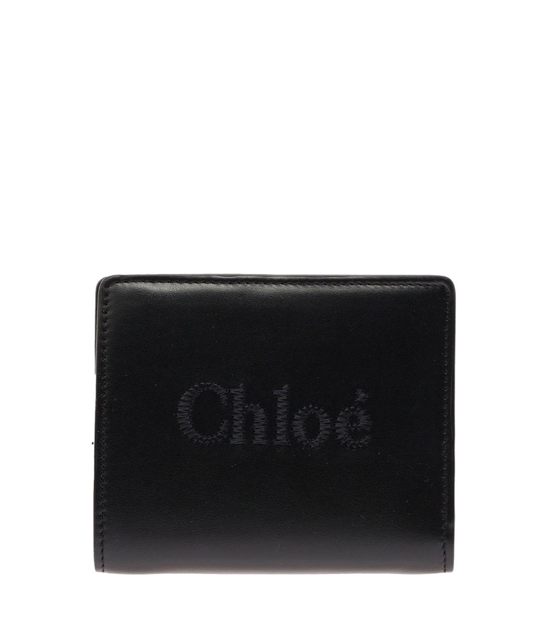 CHLOE Черный кожаный кошелек, фото 1