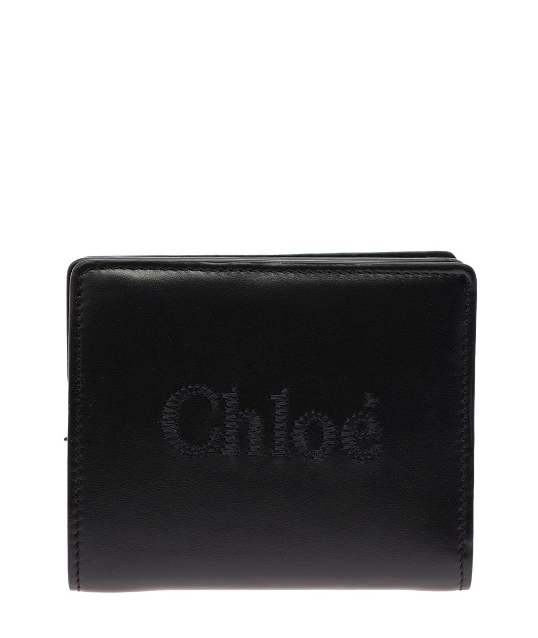 CHLOE Черный кожаный кошелек, фото 4