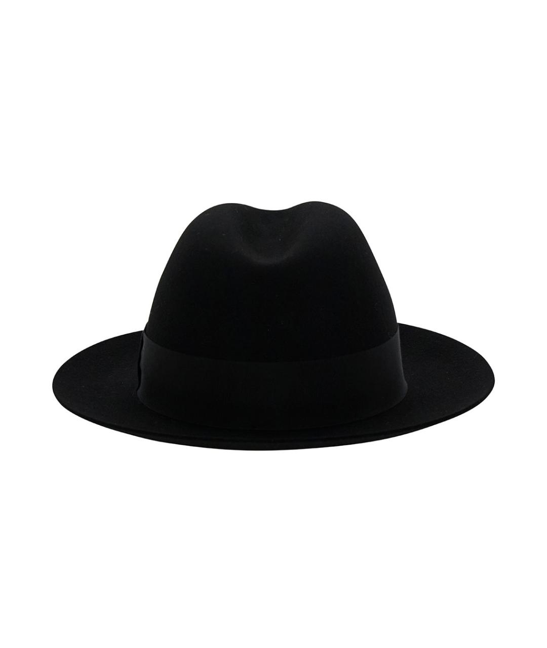 SAINT LAURENT Черная шерстяная шляпа, фото 4