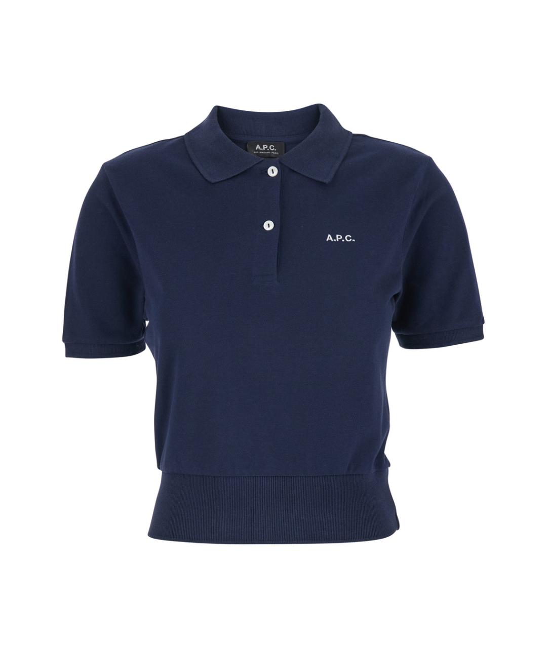 A.P.C. Синяя хлопковая футболка, фото 1