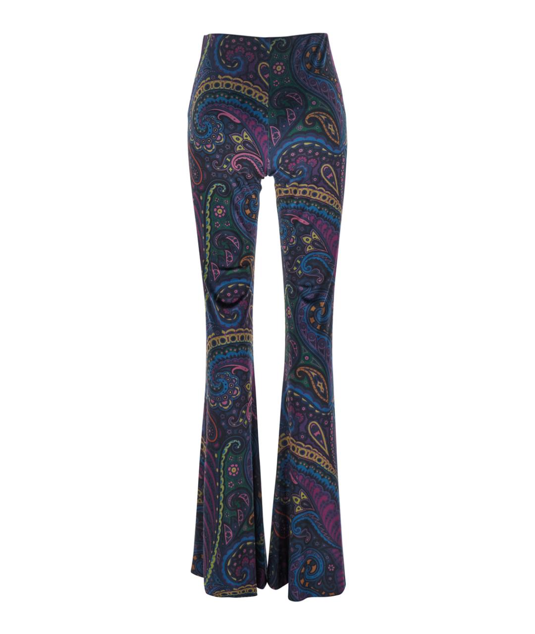 ETRO Мульти полиэстеровые прямые брюки, фото 2