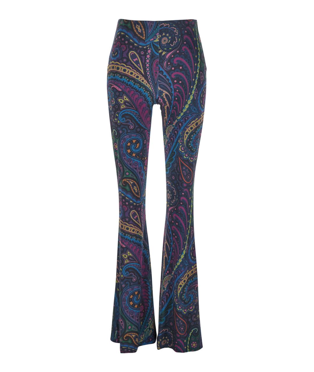 ETRO Мульти полиэстеровые прямые брюки, фото 1