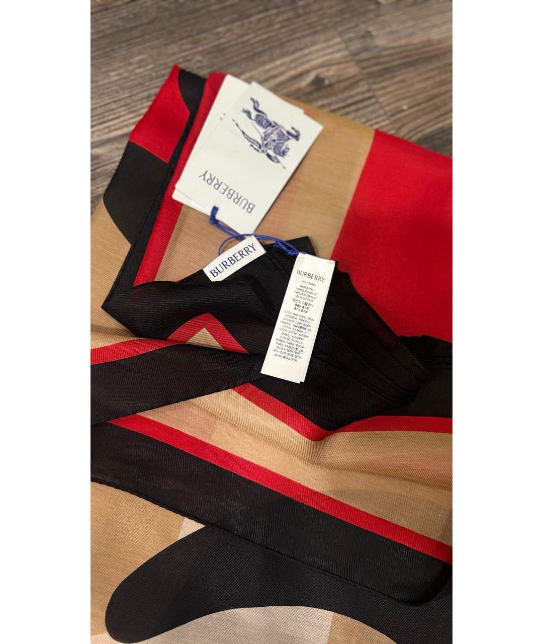BURBERRY Мульти хлопковый платок, фото 3