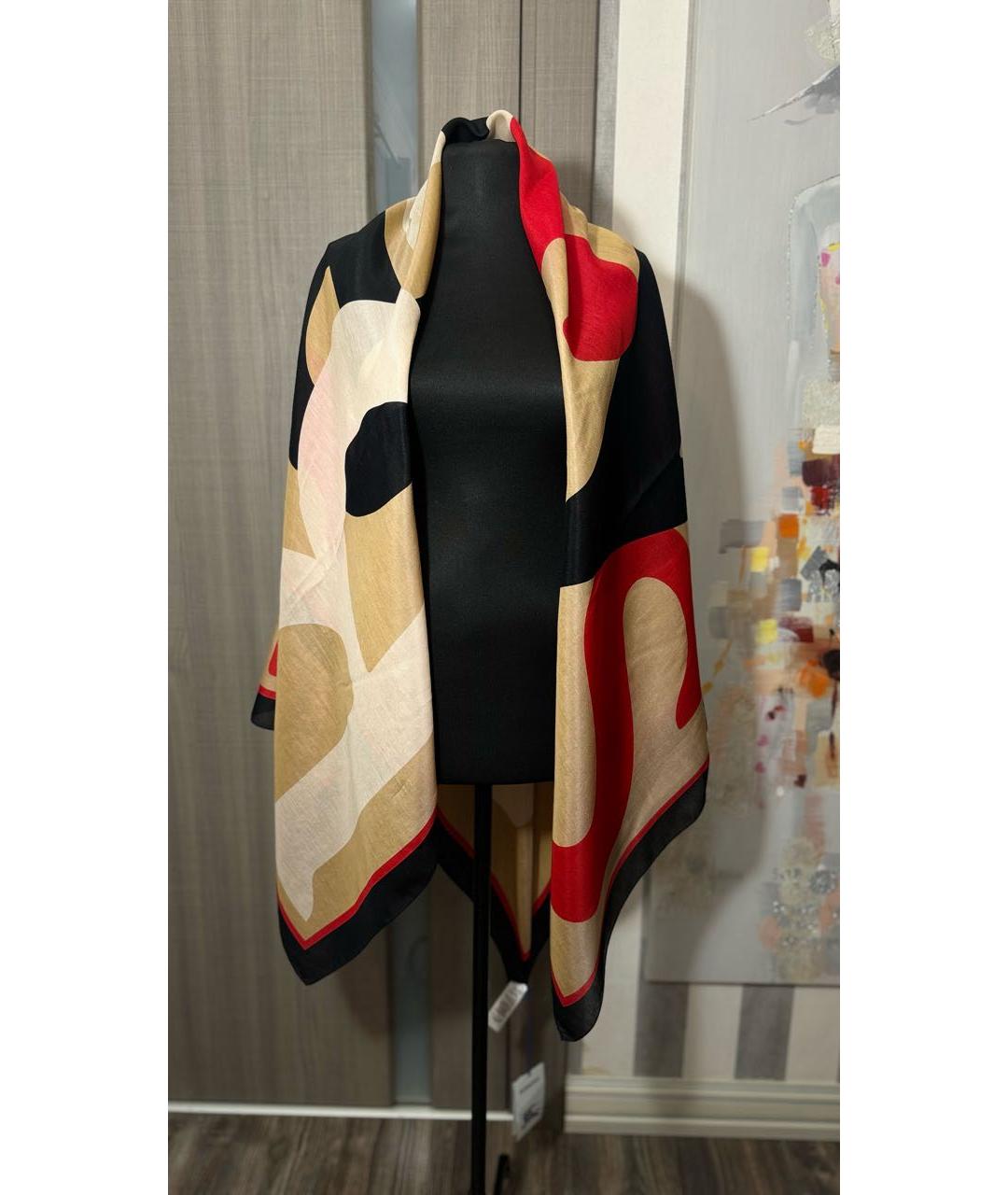 BURBERRY Мульти хлопковый платок, фото 5
