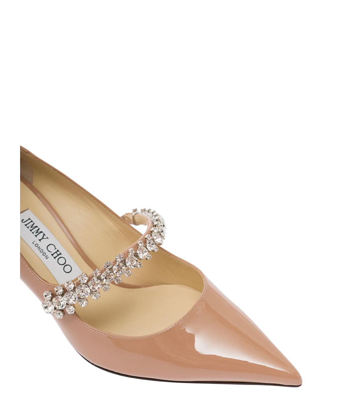 JIMMY CHOO Розовые туфли из лакированной кожи, фото 5