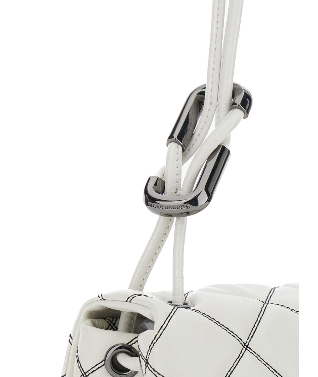 MARC JACOBS Белая кожаная сумка через плечо, фото 3