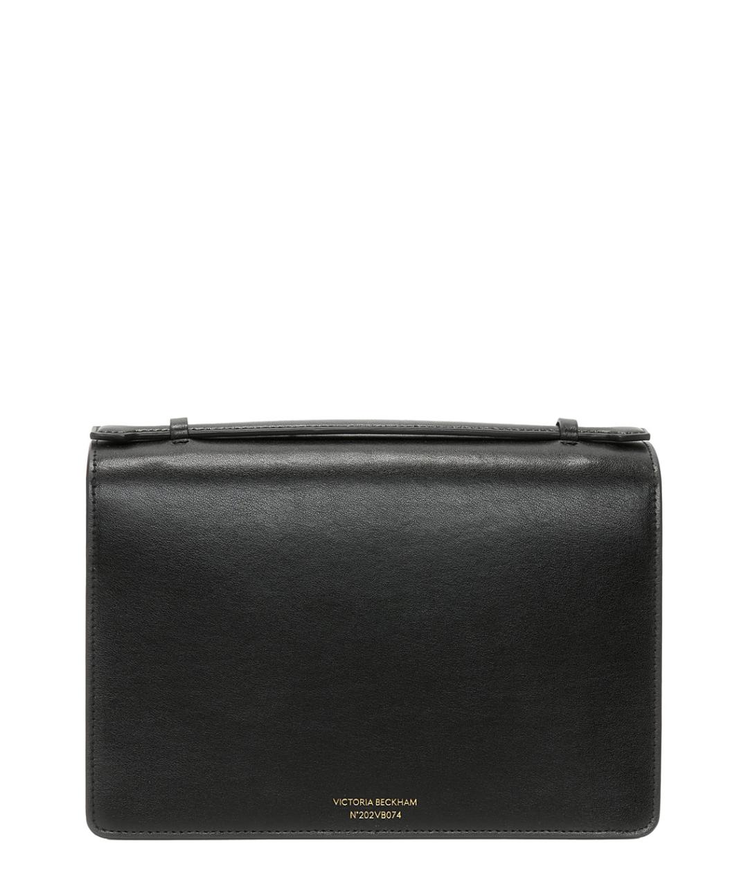 VICTORIA BECKHAM Черная кожаная сумка через плечо, фото 2