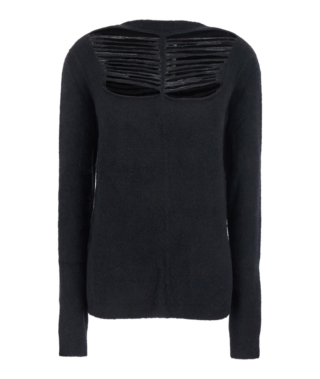 RICK OWENS Черный шерстяной джемпер / свитер, фото 1