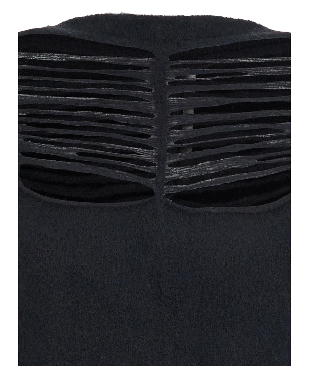RICK OWENS Черный шерстяной джемпер / свитер, фото 3
