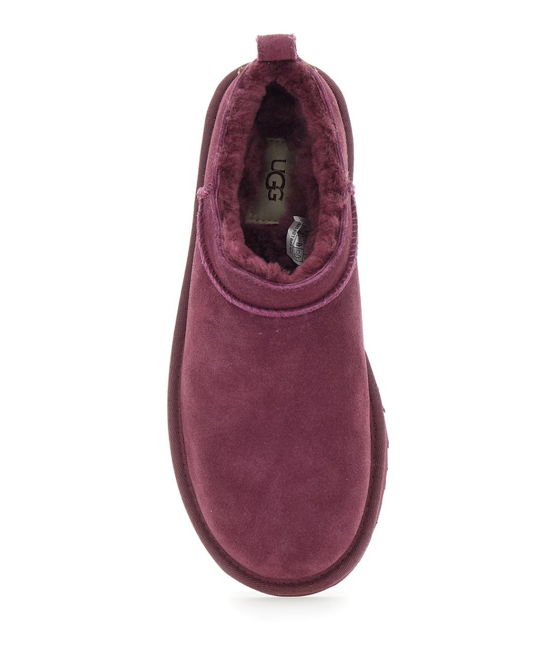 UGG AUSTRALIA Бордовые замшевые ботинки, фото 4