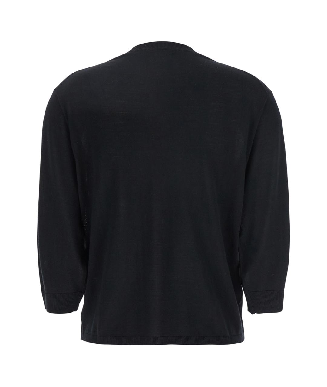 'S MAX MARA Черный шерстяной джемпер / свитер, фото 2