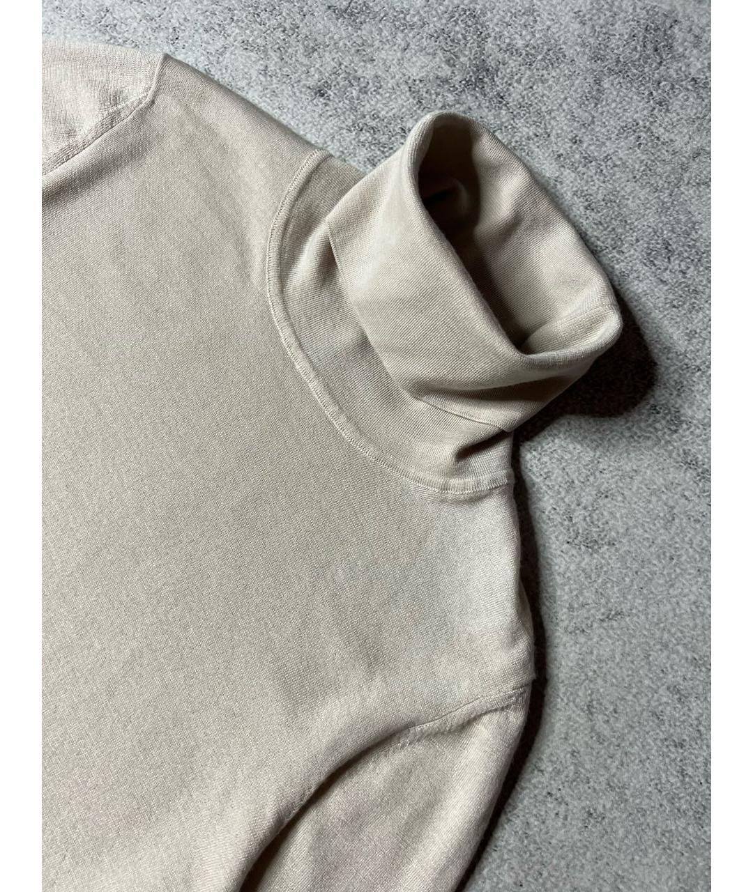 FALCONERI Бежевая кашемировая водолазка, фото 5