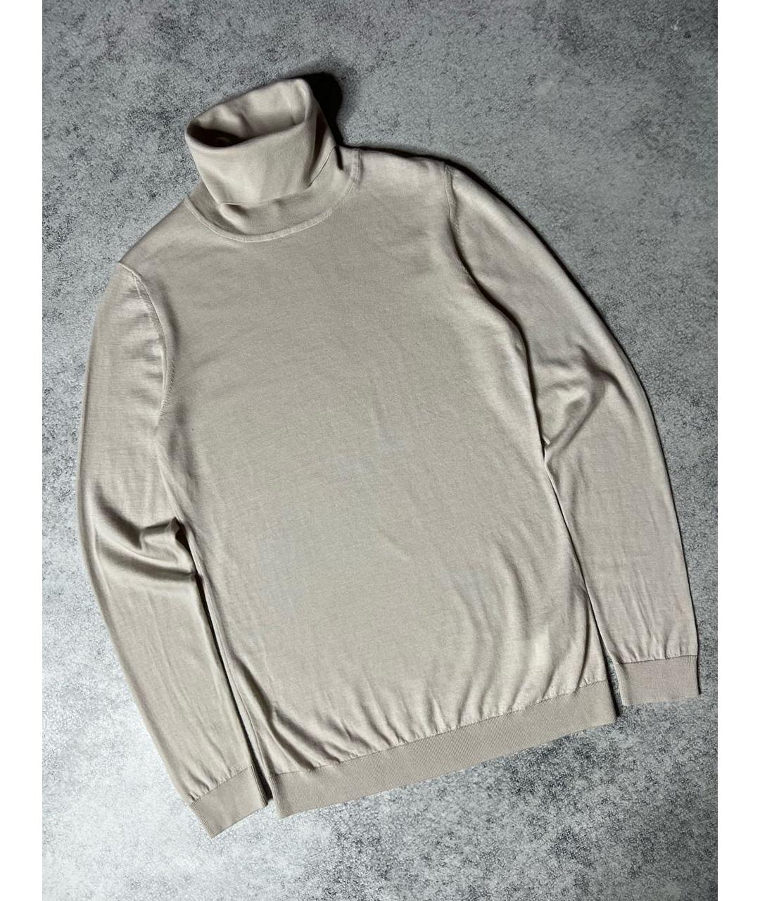 FALCONERI Бежевая кашемировая водолазка, фото 3