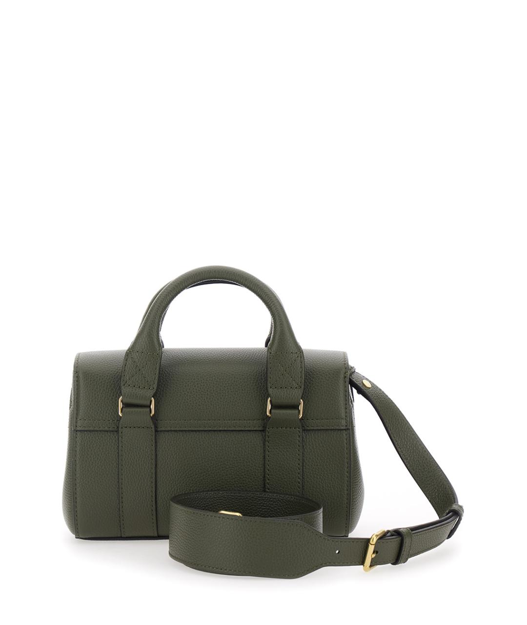 MULBERRY Зеленая кожаная сумка с короткими ручками, фото 2