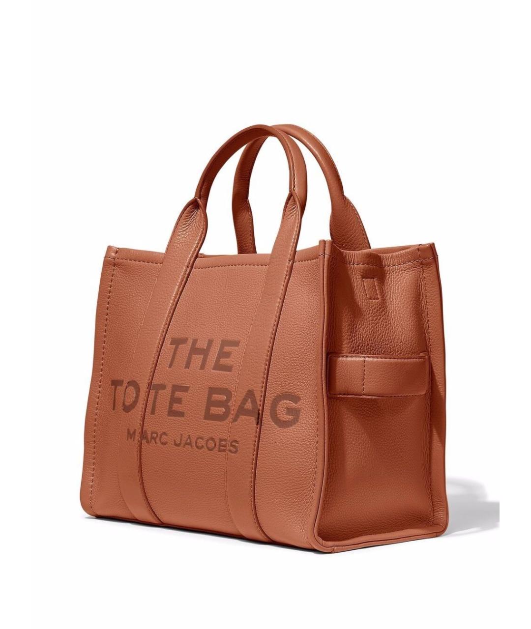 MARC JACOBS Коричневая кожаная сумка тоут, фото 2