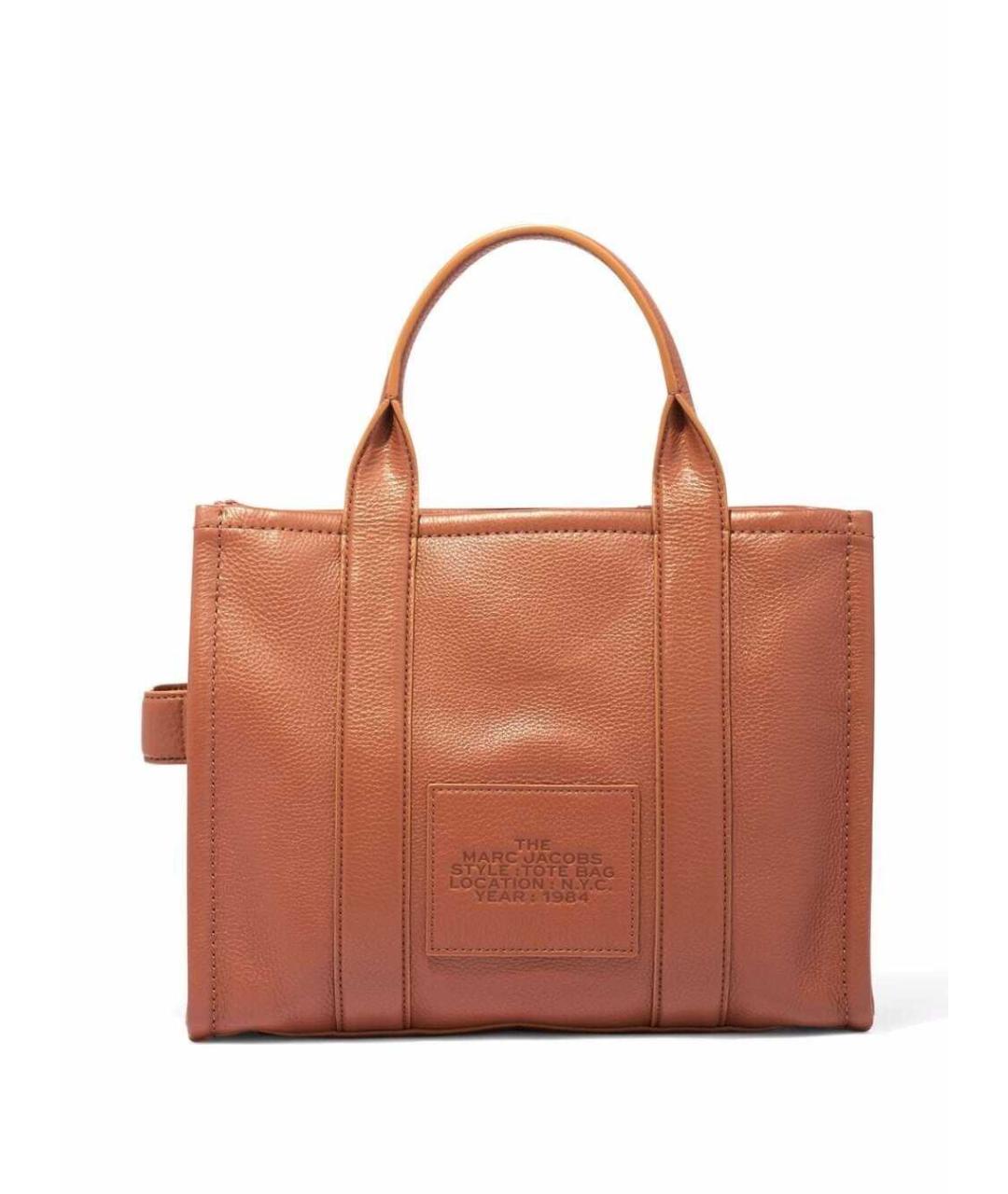 MARC JACOBS Коричневая кожаная сумка тоут, фото 3